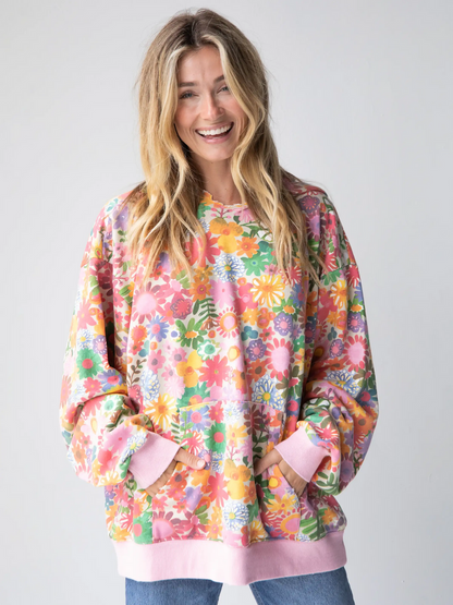 Oversized Printed Hoodie